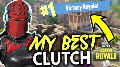 My Best Clutch Ive Had 1 Victory Royale Fortnite Battle Royale