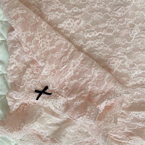 Lingerie Lace Dress Light Baby Pink Lace Depop