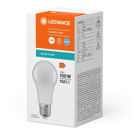 Ampoule Led Ledvance Osram Classique E W Lm K Ip