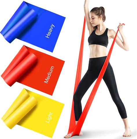 Resistance Bands Set Set Of 3 15m49ft Skin Friendly Exercise