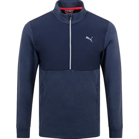 Puma Cloudspun Wrmlbl 14 Zip Pullover Navy Blazer