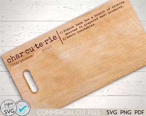 Charcuterie Svg Charcuterie Definition Svg Cutting Board Etsy