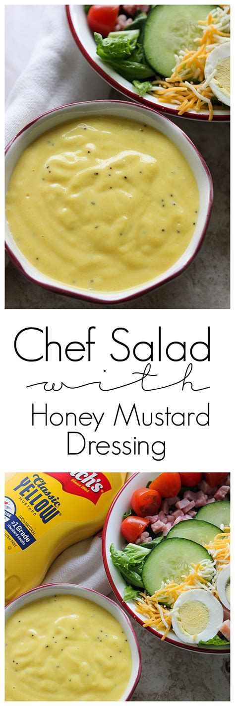 Chef Salad with Honey Mustard Dressing | Mandy's Recipe Box