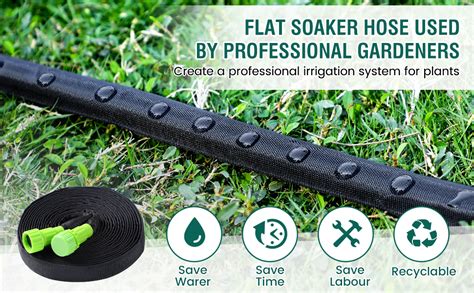 Amazon Soaker Hose Flat Soaker Hose Ft For Garden Beds