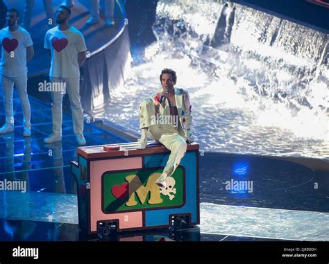 Mika Performing During The Eurovision Song Contest Grand Final On 14