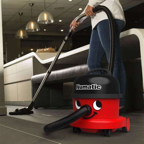 NUMATIC NRV240 COMMERCIAL 110V 9L HENRY 640W VACUUM CLEANER RED