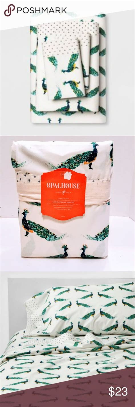 ⚃opalhouse Peacock Full Sheet Set