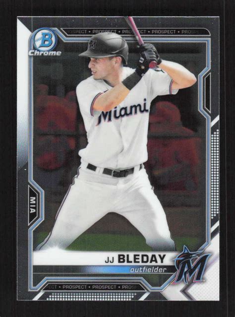 Jj Bleday Bowman Draft Chrome Miami Marlins Bdc Ebay