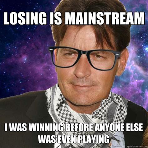 Hipster Charlie Sheen memes | quickmeme