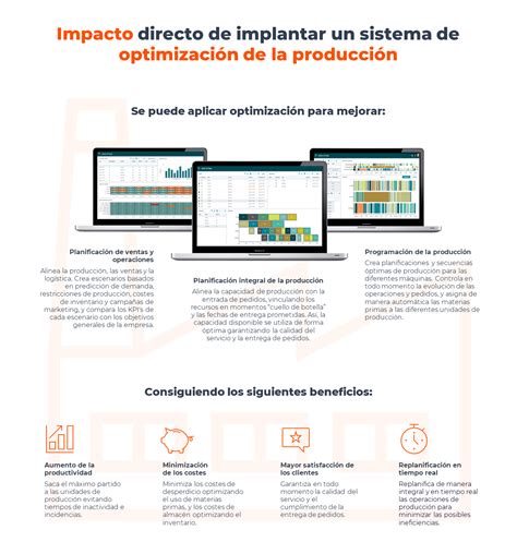 Impacto directo de implantar un sistema de optimización de la producción