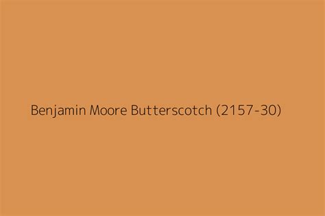 Benjamin Moore Butterscotch 2157 30 Color HEX Code