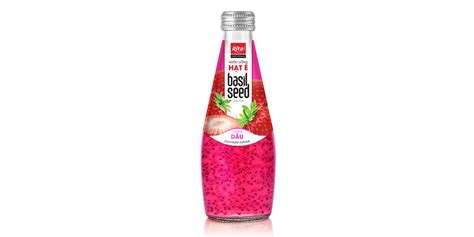 Chia And Basil Seeds Supplier Beverage Strawberry Flavor Basil Seed Drink