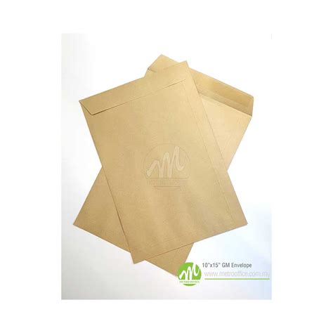 10 X 15 Giant Manila Brown Envelope Peal Seal Metro Office Products