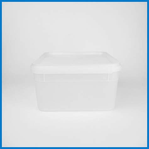 Graham Tyson Litre Square Tamper Evident Natural Tub