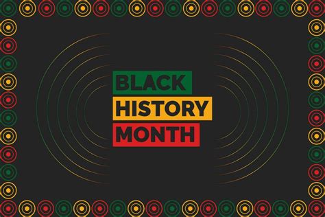 Black History Month African American History Celebration Vector