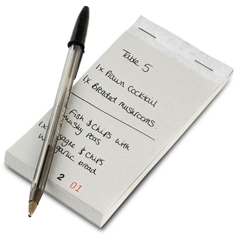 Restaurant Order Pad With Duplicate Sheet Set Of 10 Restaurant