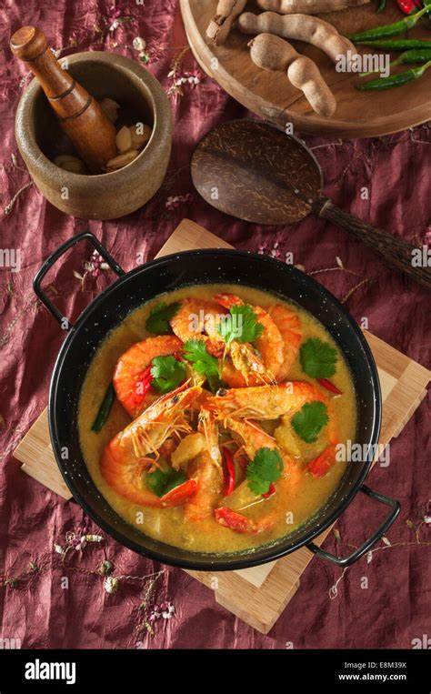 Udang Masak Lemak Nenas Prawns And Pineapple In Spicy Coconut Milk