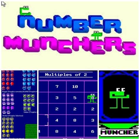 Number Munchers for Apple II and DOS. Yay math! 😸 : r/nostalgia