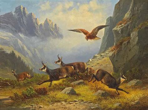 Диви кози с орел, картина Картина Digital art, принт Платно (канава ...