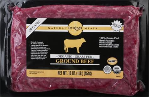 Dr Kings® Organic Grass Fed 85 Lean Ground Beef 16 Oz Harris Teeter