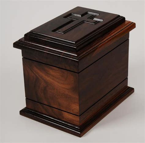 Urns Northwest Wilmington Cross Urn In Walnut Wood 189 00 Wilmington