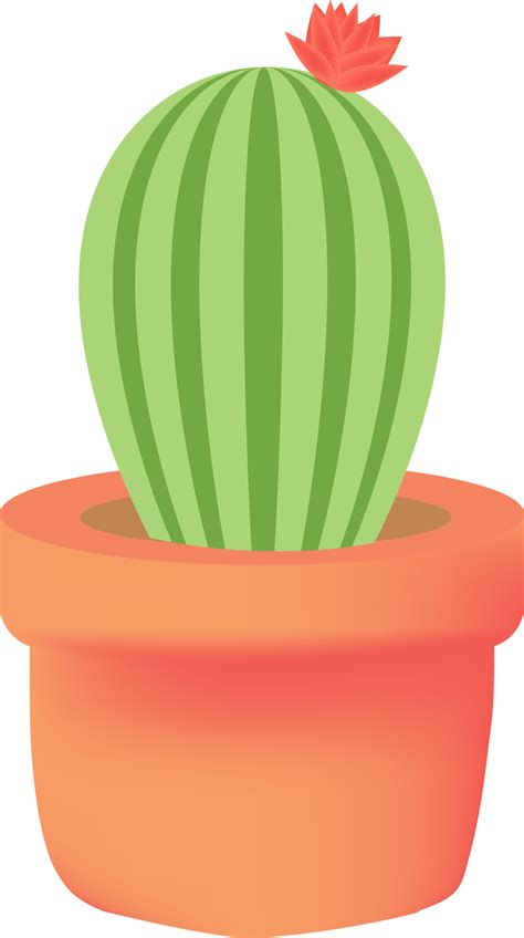 Cactus And Plant Pots Png