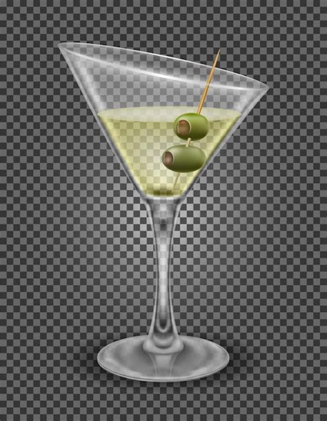 Ilustraci N De Vector De Vidrio De Bebida Alcoh Lica C Ctel Martini