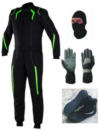 Go Kart Race Suit With Free Shoes Gloves Balaclava Ebay