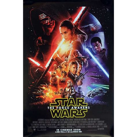 STAR WARS - THE FORCE AWAKENS VII 7 Movie Poster DS, Intl - Mod A