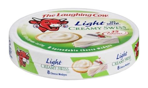 The Laughing Cow Light Creamy Swiss Cheese Wedges 8 Count Hy Vee