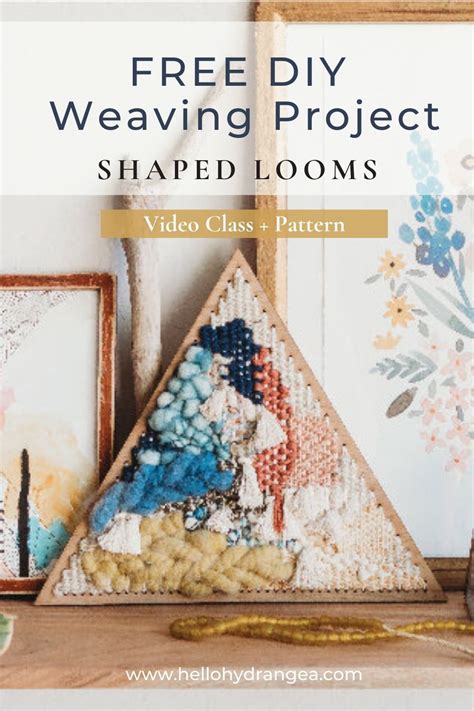 FREE Weaving Project - Shaped Loom | Weaving projects, Diy weaving projects, Diy weaving