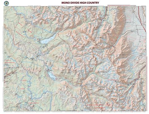 Mono Divide High Country Map By Tom Harrison Maps Avenza Maps