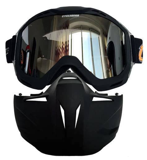 Motorcycle Mask Goggles Motorcycle Face Mask Dust Mask With Detachable ...