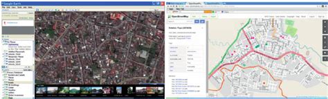 Presents Google Earth Left And Omp Maps Of Quetzaltenango Guatemala