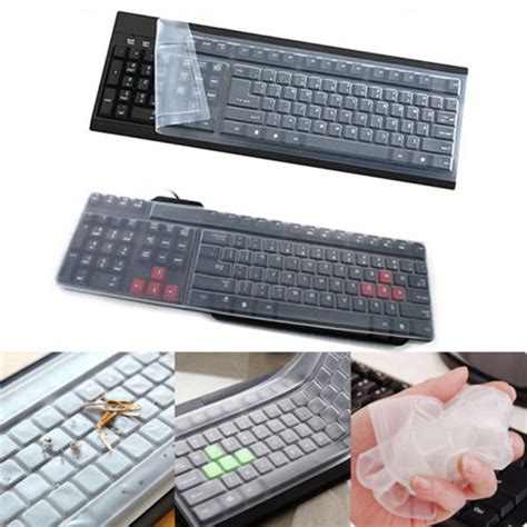 Yesbay Keyboard Cover, Universal Silicone Desktop Computer Keyboard ...