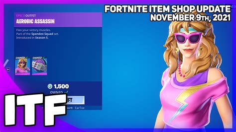 Fortnite Item Shop RARE AEROBIC ASSASSIN SKIN IS BACK November 9th