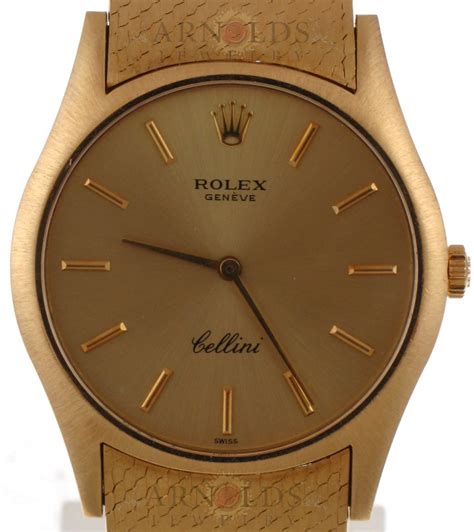 Buy Vintage Rolex Cellini Watch 1966 18k Yellow Gold 3804 Online