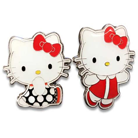 Hello Kitty Retro Enamel Pin 2 Pack