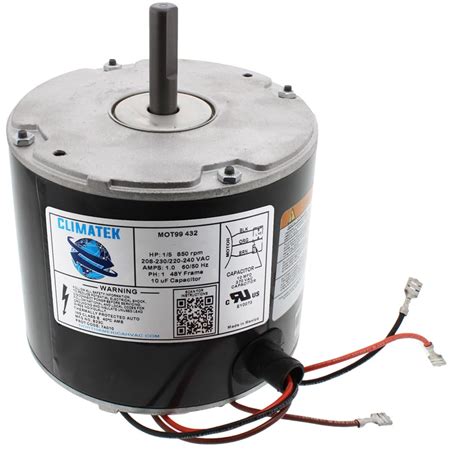 Climatek Upgraded Hp Condenser Fan Motor Directly Replaces Emerson