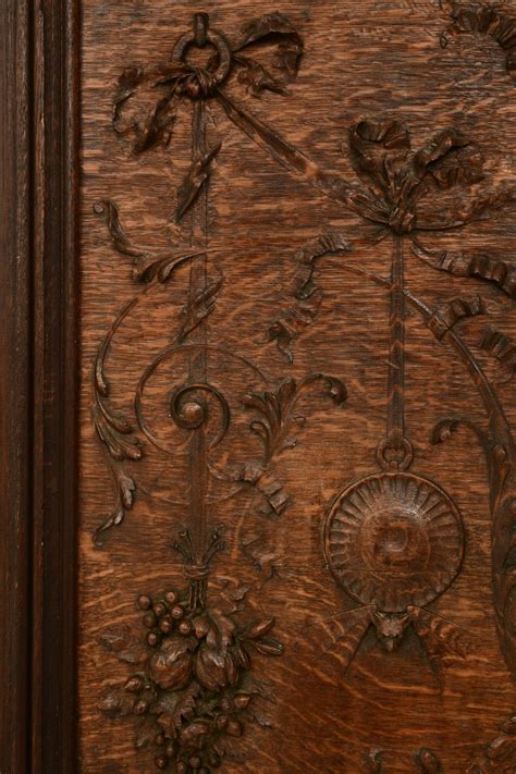 Lot American Carved Oak Wall Plaque