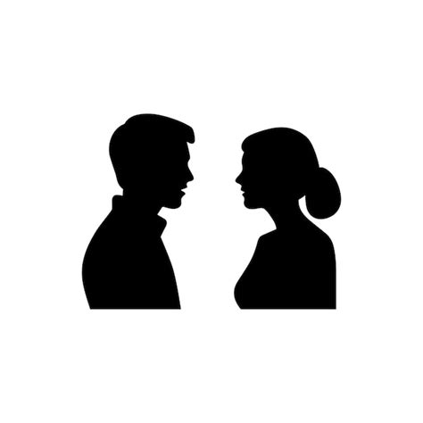 Premium Vector Two People Talking Icon Simple Vector Illustration