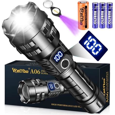 Lampe Torche Led Ultra Puissante 15000 Lumens Torche Puissant