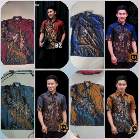 Jual M L Xl Xxl Xxxl Xxxxl Xxxxxl Hem Kemeja Batik Pria Lengan Pendek Terviral Jumbo Batik