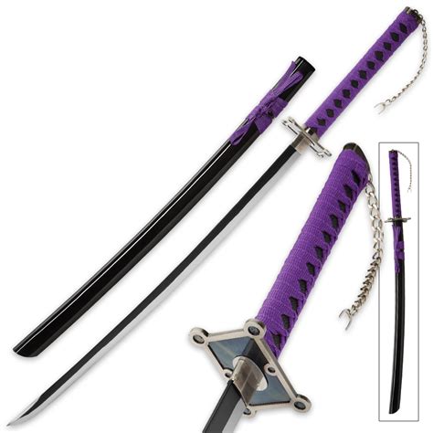 Purple Geometric Samurai Katana Sword True Swords