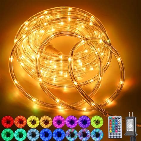 Amazon 26ft 160LED Waterproof Color Changing Rope Lights Indoor