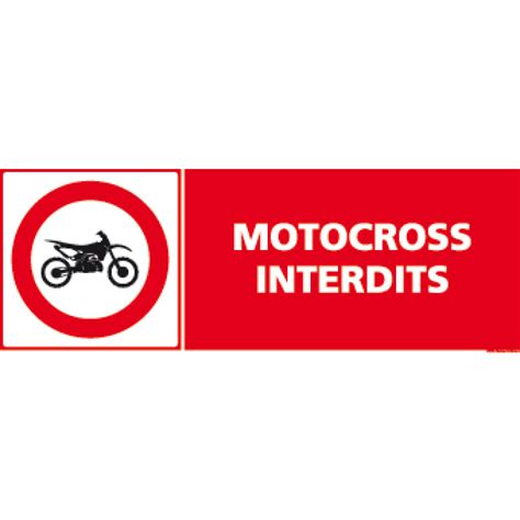 Panneau Motocross Interdits