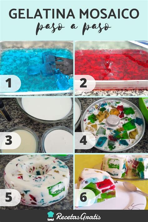 C Mo Hacer Gelatina De Mosaico Receta F Cil Receta Gelatina De