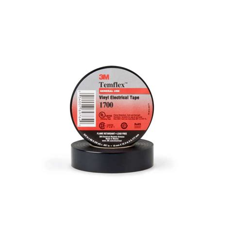 3M Temflex Vinyl Electrical Tape 1700 3 4 In X 36 Yd 1 1 2 In Core