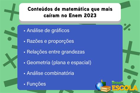 Matemática no Enem 2024: dicas e exemplos de questões - Brasil Escola