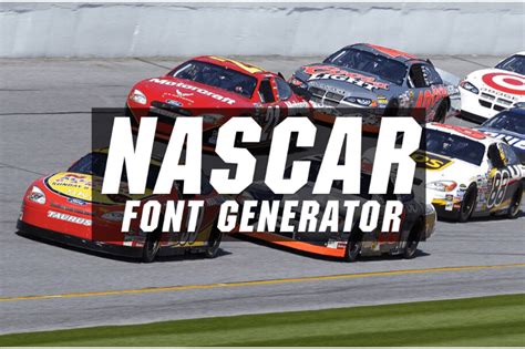 Nascar Font Generator - Fonts Pool